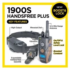 Dogtra - 1900S Handsfree Plus Boost & Lock - 3/4 Mile - Remote Training Collar 9 Dogtra - 1900S Handsfree Plus Boost & Lock - 3/4 Mile - Remote Training Collar -PetSafe Store Dogtra1900SHandsfreePlusB LRemoteTrainingCollarKeyFeatures