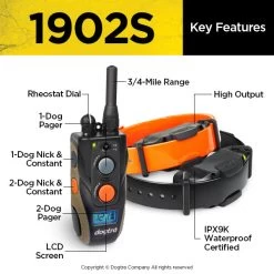 Dogtra - 1902S - 3/4 Mile - 2 Dogs - Remote Training Collar 9 Dogtra - 1902S - 3/4 Mile - 2 Dogs - Remote Training Collar -PetSafe Store Dogtra1902SRemoteTrainingCollarKeyFeatures