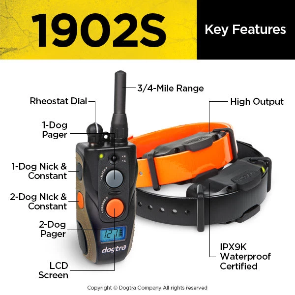 Dogtra - 1902S - 3/4 Mile - 2 Dogs - Remote Training Collar 3 Dogtra - 1902S - 3/4 Mile - 2 Dogs - Remote Training Collar - Image 3