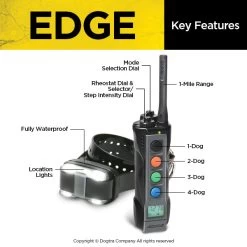 Dogtra - EDGE - 1 Mile - Remote Training Collar 8 Dogtra - EDGE - 1 Mile - Remote Training Collar -PetSafe Store DogtraEDGERemoteTrainingCollarKeyFeatures