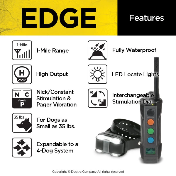 Dogtra - EDGE - 1 Mile - Remote Training Collar 2 Dogtra - EDGE - 1 Mile - Remote Training Collar - Image 2