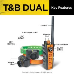Dogtra - T&B Dual 2-dog - 1.5 Miles - Remote Training Collar 10 Dogtra - T&B Dual 2-dog - 1.5 Miles - Remote Training Collar -PetSafe Store DogtraT BDualRemoteTrainingCollarKeyFeatures