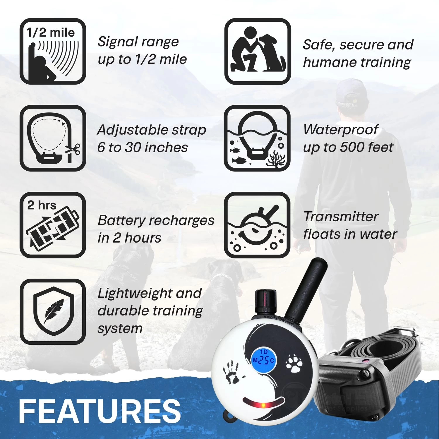 Mini Educator ET-300 Remote Dog Training Collar ZEN By E-Collar Technologies 2 Mini Educator ET-300 Remote Dog Training Collar ZEN By E-Collar Technologies - Image 2