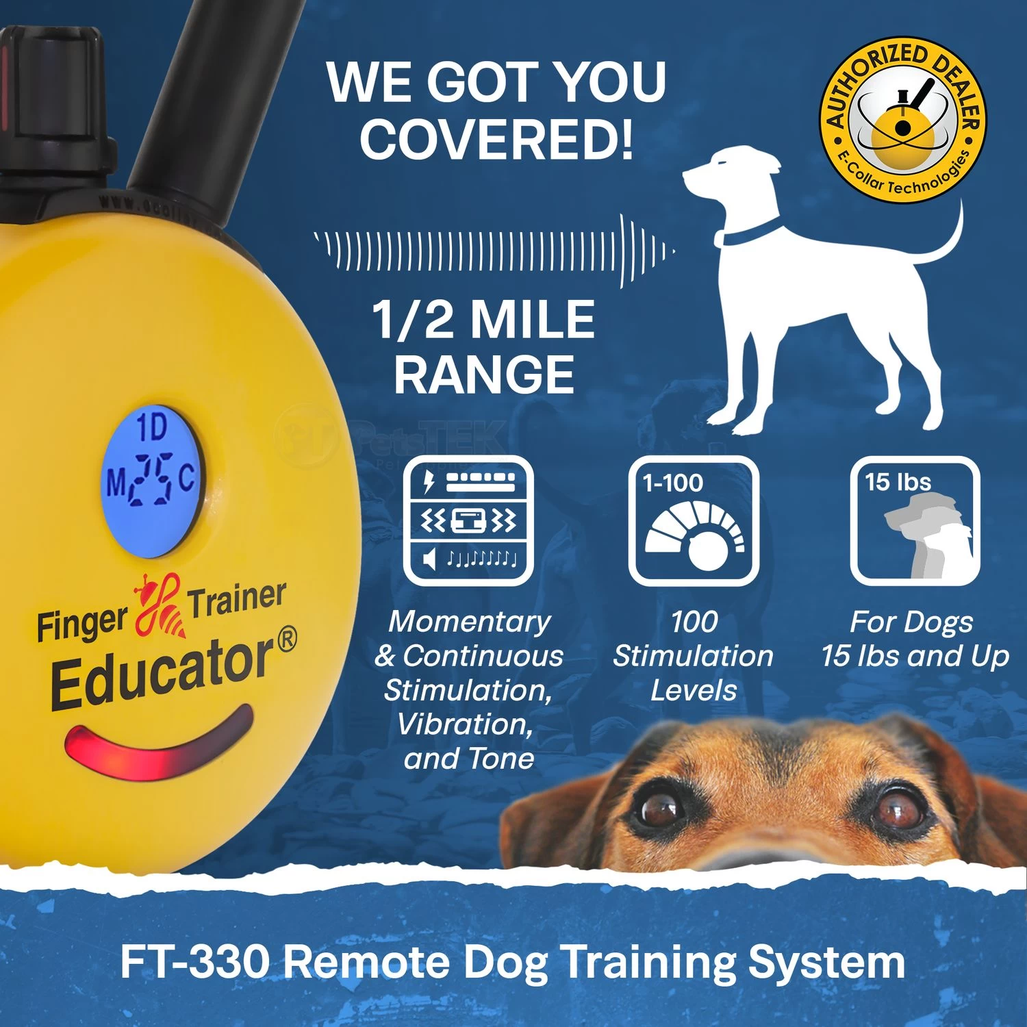 Finger Trainer FT-330 Remote Dog Training Collar By E-Collar Technologies 4 Finger Trainer FT-330 Remote Dog Training Collar By E-Collar Technologies - Image 4