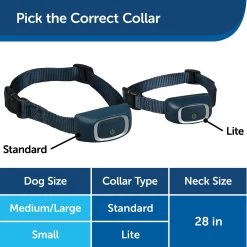 PetSafe - PBC00-16446 - Lite Rechargeable Bark Collar - Rechargeable Battery - No Bark Collar 13 PetSafe - PBC00-16446 - Lite Rechargeable Bark Collar - Rechargeable Battery - No Bark Collar -PetSafe Store petsafe pbc00 16446 lite rechargeable bark collar size comparison
