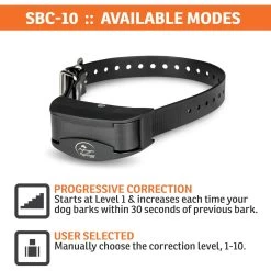 SportDOG - SBC-10 - NoBark - Replaceable Battery - No Bark Collar 9 SportDOG - SBC-10 - NoBark - Replaceable Battery - No Bark Collar -PetSafe Store sportdog sbc 10 no bark training collar available modes