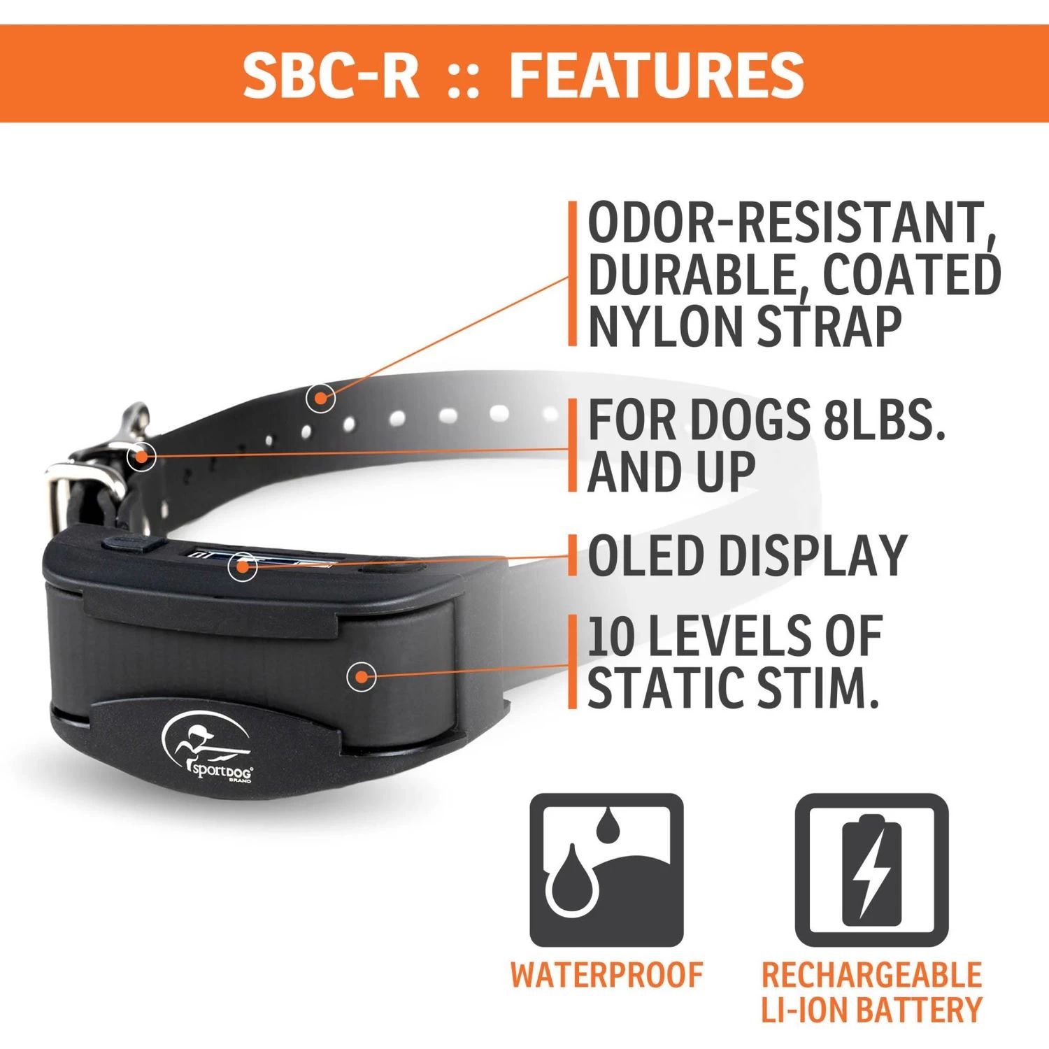 SportDOG - SBC-R - NoBark SBC-R - Rechargeable Battery - No Bark Collar 2 SportDOG - SBC-R - NoBark SBC-R - Rechargeable Battery - No Bark Collar - Image 2