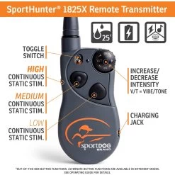 SportDOG - SD-1825X - SportHunter 1825X - 1 Mile - Remote Training Collar 10 SportDOG - SD-1825X - SportHunter 1825X - 1 Mile - Remote Training Collar -PetSafe Store sportdog sd 1825x sporthunter remote training collar transmitter features