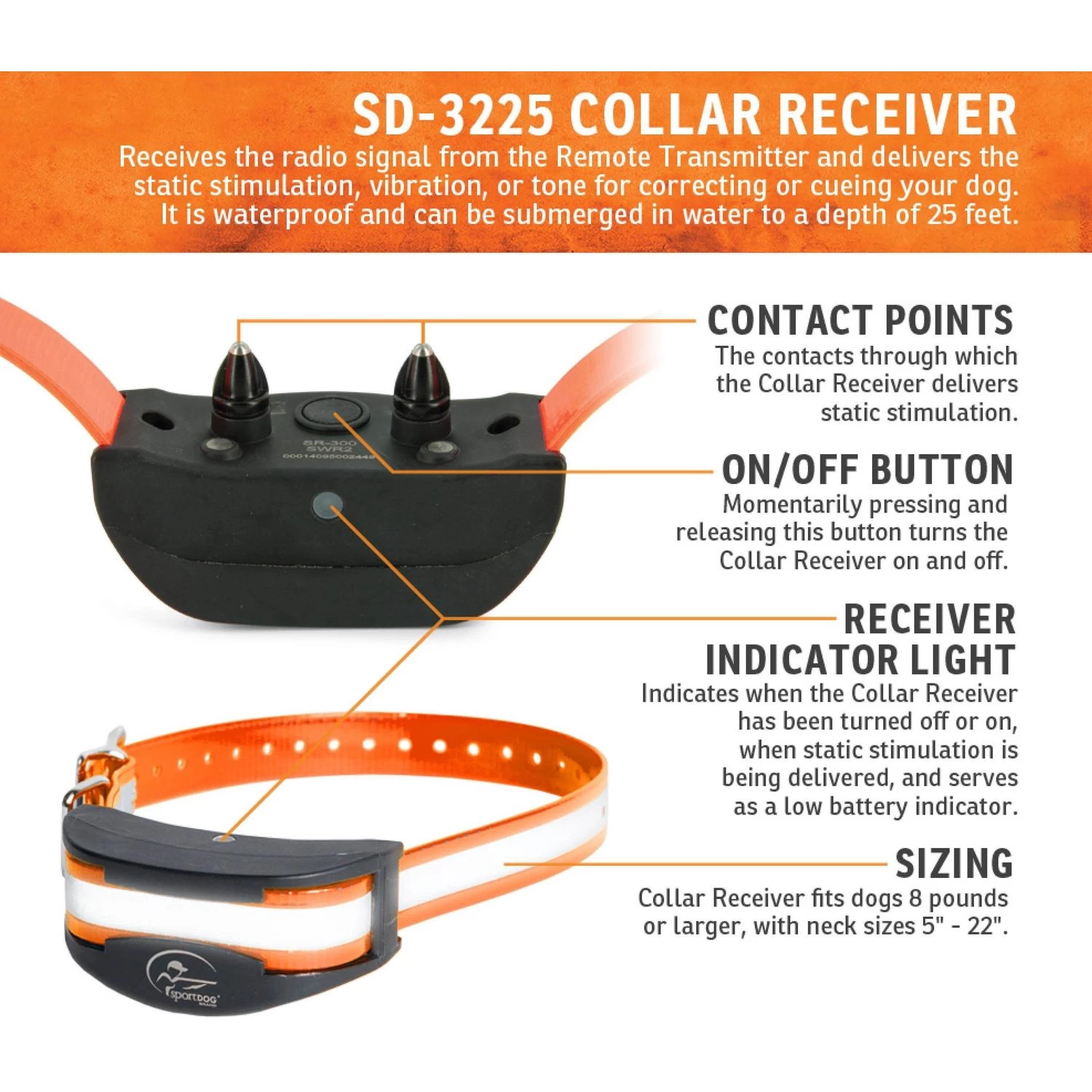 SportDOG - SD-3225 - HoundHunter 3225 - 2 Miles - Remote Training Collar 2 SportDOG - SD-3225 - HoundHunter 3225 - 2 Miles - Remote Training Collar - Image 2