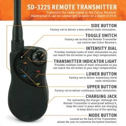 SportDOG - SD-3225 - HoundHunter 3225 - 2 Miles - Remote Training Collar 7 SportDOG - SD-3225 - HoundHunter 3225 - 2 Miles - Remote Training Collar -PetSafe Store sportdog sd 3225 houndhunter remote training collar transmitter features