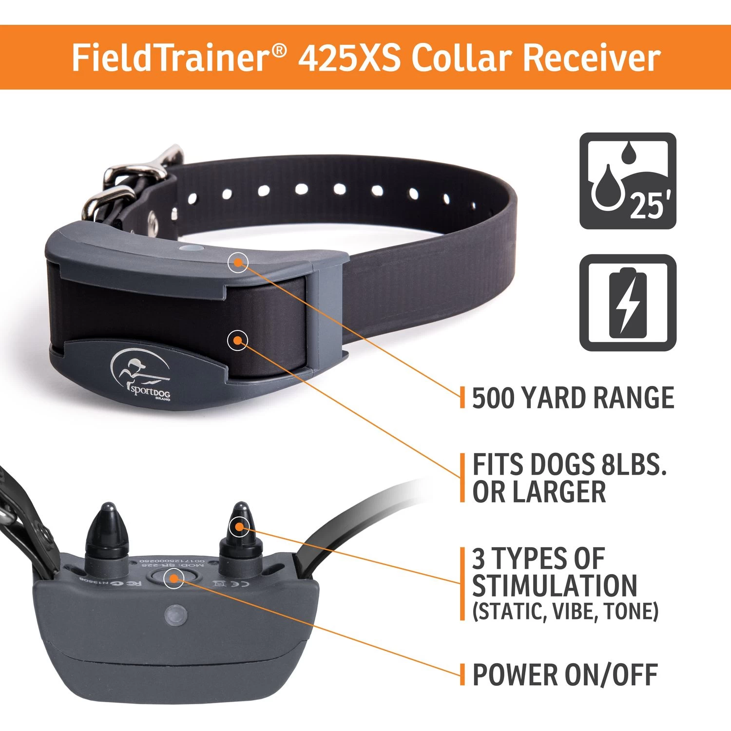 SportDOG - SD-425XS - FieldTrainer 425XS - 500 Yards - Remote Training Collar 2 SportDOG - SD-425XS - FieldTrainer 425XS - 500 Yards - Remote Training Collar - Image 2
