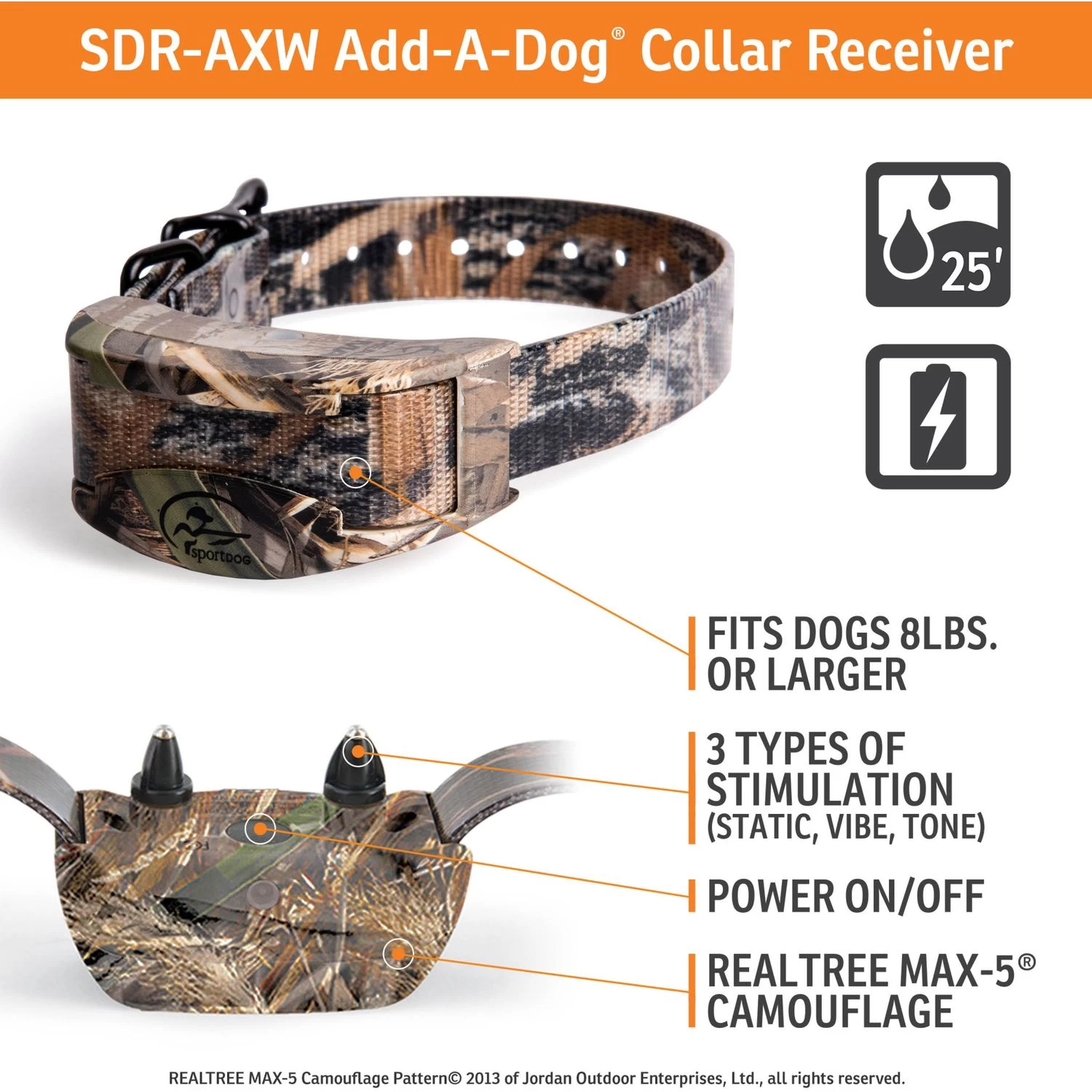 SportDOG - SDR-AXW - WETLANDHUNTER 1825X ADD-A-DOG COLLAR - Additional Collar 2 SportDOG - SDR-AXW - WETLANDHUNTER 1825X ADD-A-DOG COLLAR - Additional Collar - Image 2
