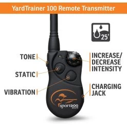 SportDOG - YT-100 - YardTrainer 100 - 100 Yards - Remote Training Collar 8 SportDOG - YT-100 - YardTrainer 100 - 100 Yards - Remote Training Collar -PetSafe Store sportdog yt 100 yardtrainer remote training collar transmitter features