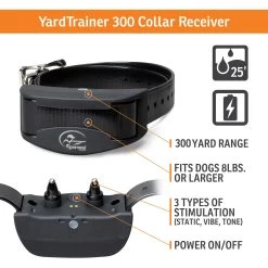 SportDOG - YT-300 - YardTrainer 300 - 300 Yards - Remote Training Collar 8 SportDOG - YT-300 - YardTrainer 300 - 300 Yards - Remote Training Collar -PetSafe Store sportdog yt 300 yardtrainer remote training collar receiver features